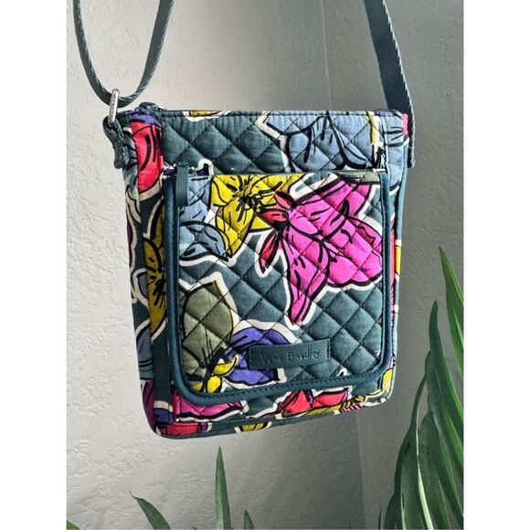 Vera Bradley‎ Hipster Falling Flowers Floral Crossbody Bag Wallet New - Picture 5 of 12